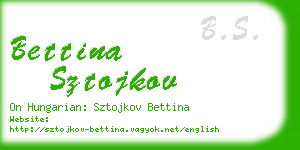 bettina sztojkov business card